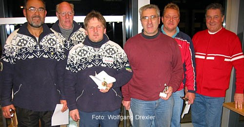 von links: Neumann Peter, Gaun Franz, Ederegger Michael, Drexler Wolfgang, Schpf Reinhold Bezirksobamann Binder Walter