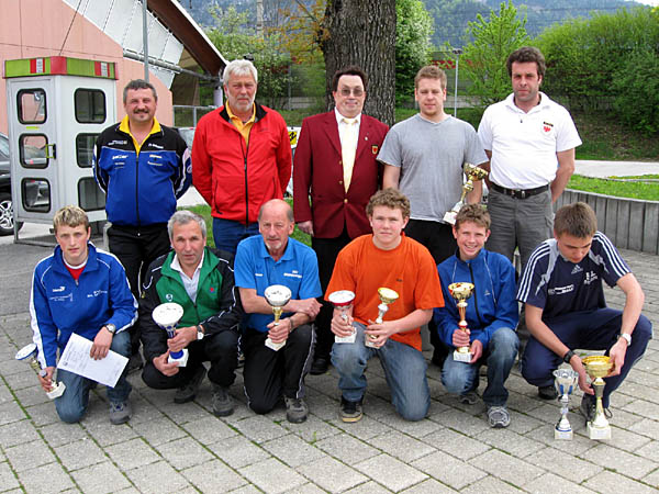 die Aufsteiger der Herren - Senioren - Jugend U23 und Jugend U16 