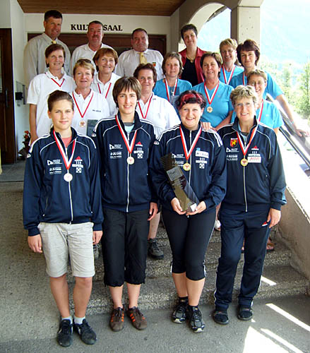 Die 3 Erstplatzierten: ESV Hochpustertal - SV Aschau Lang Baustoffe - SK Vls 